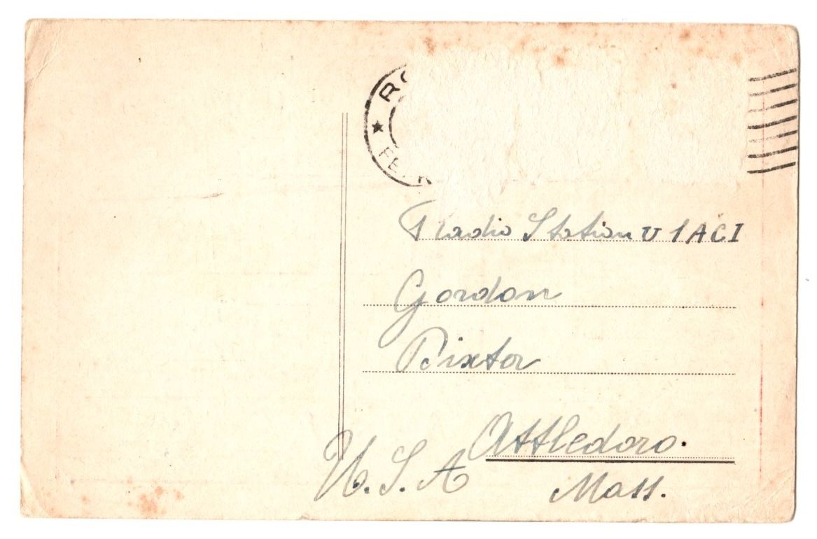 Back of QSL card 1GW