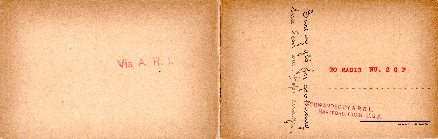 Back of QSL card 1MG