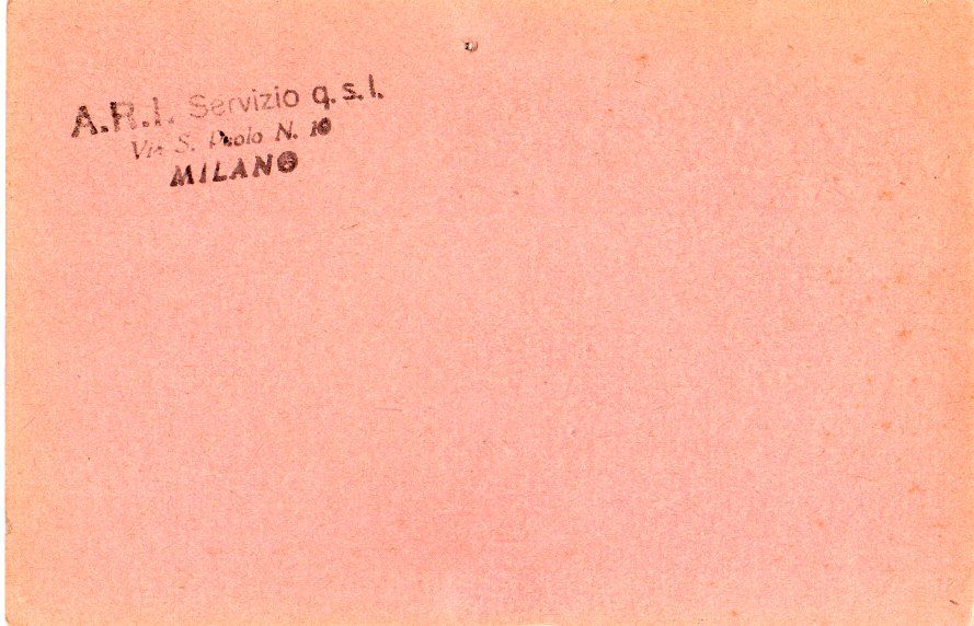 Back of QSL card I1AY