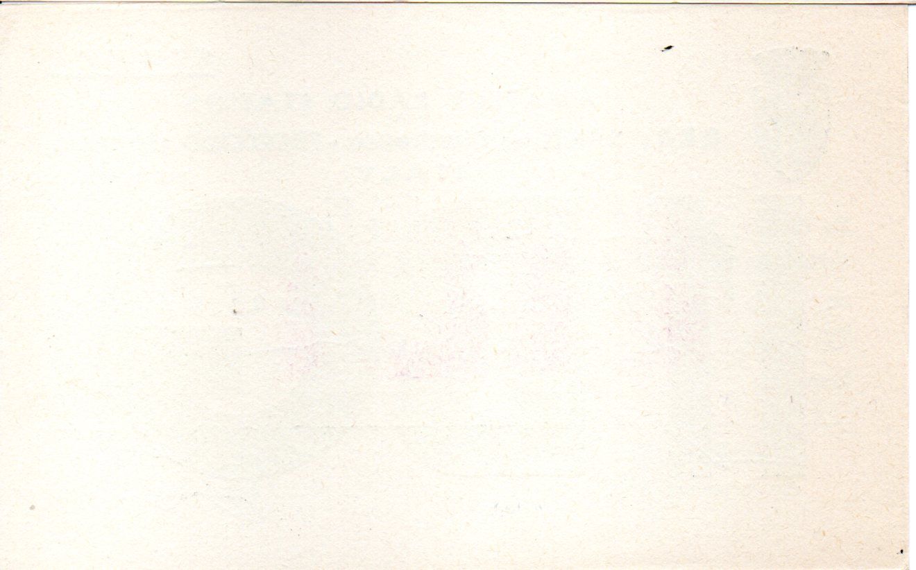 Back of QSL card I1BG