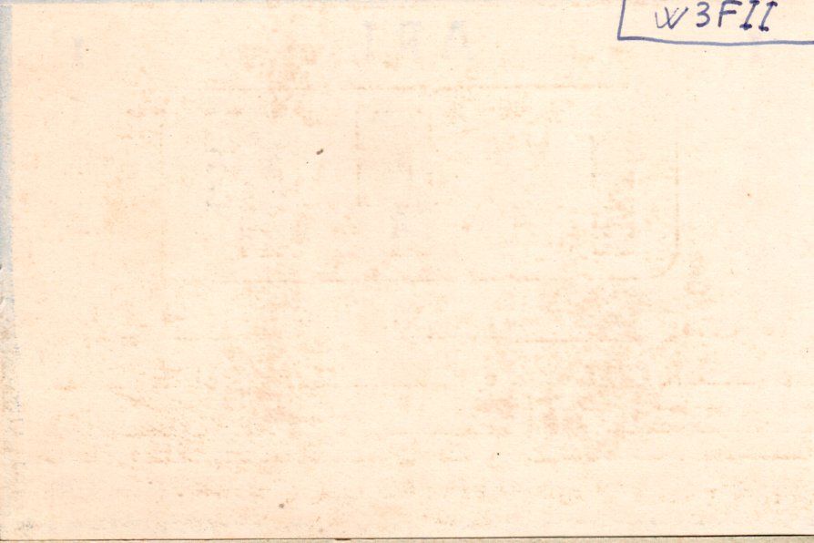 Back of QSL card I1FF