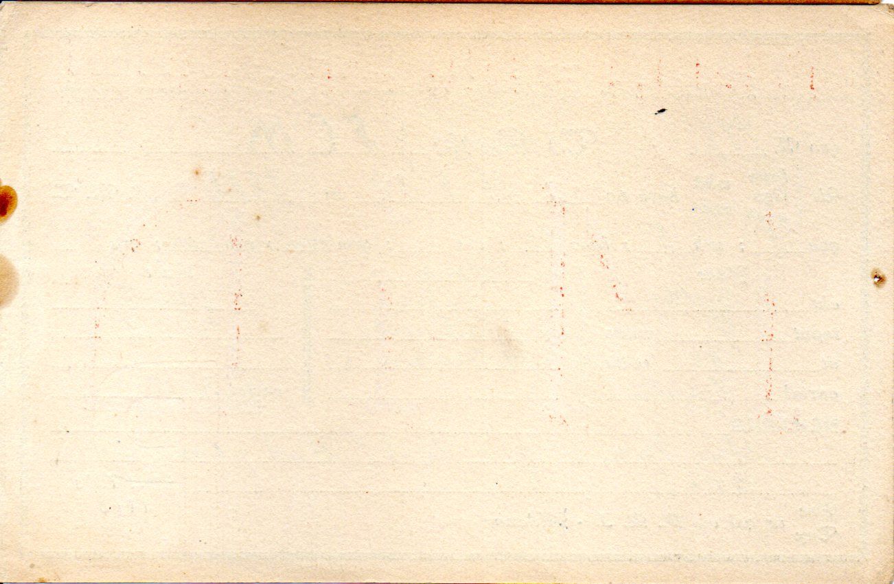 Back of QSL card I1ID