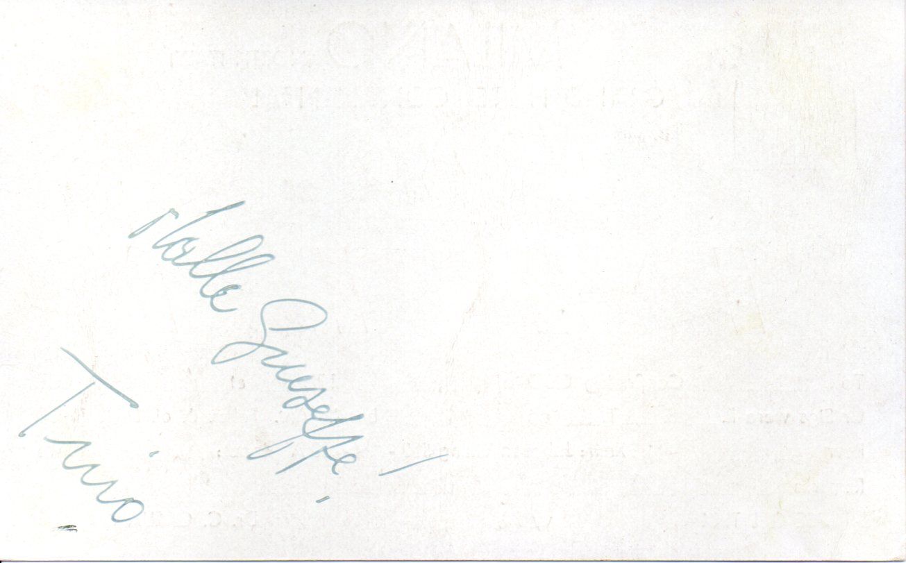 Back of QSL card I1II