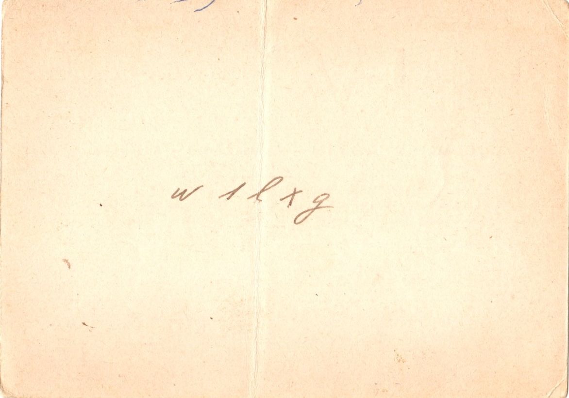 Back of QSL card I1IV