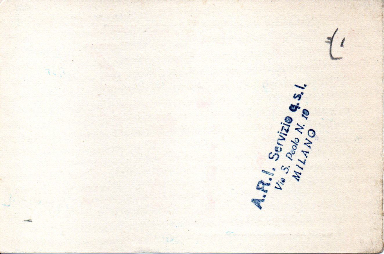 Back of QSL card I1KZ