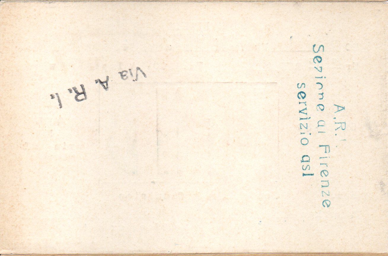 Back of QSL card I1ND