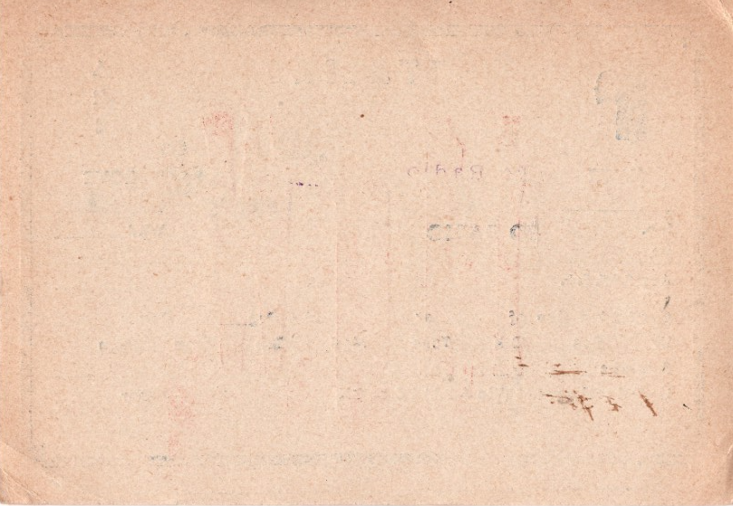 Back of QSL card I1OG