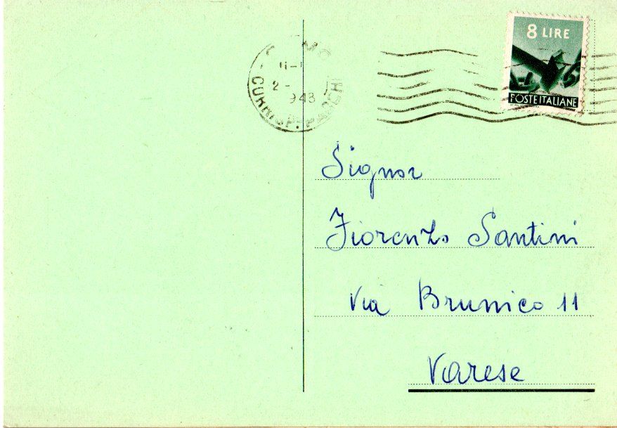 Back of QSL card I1PM