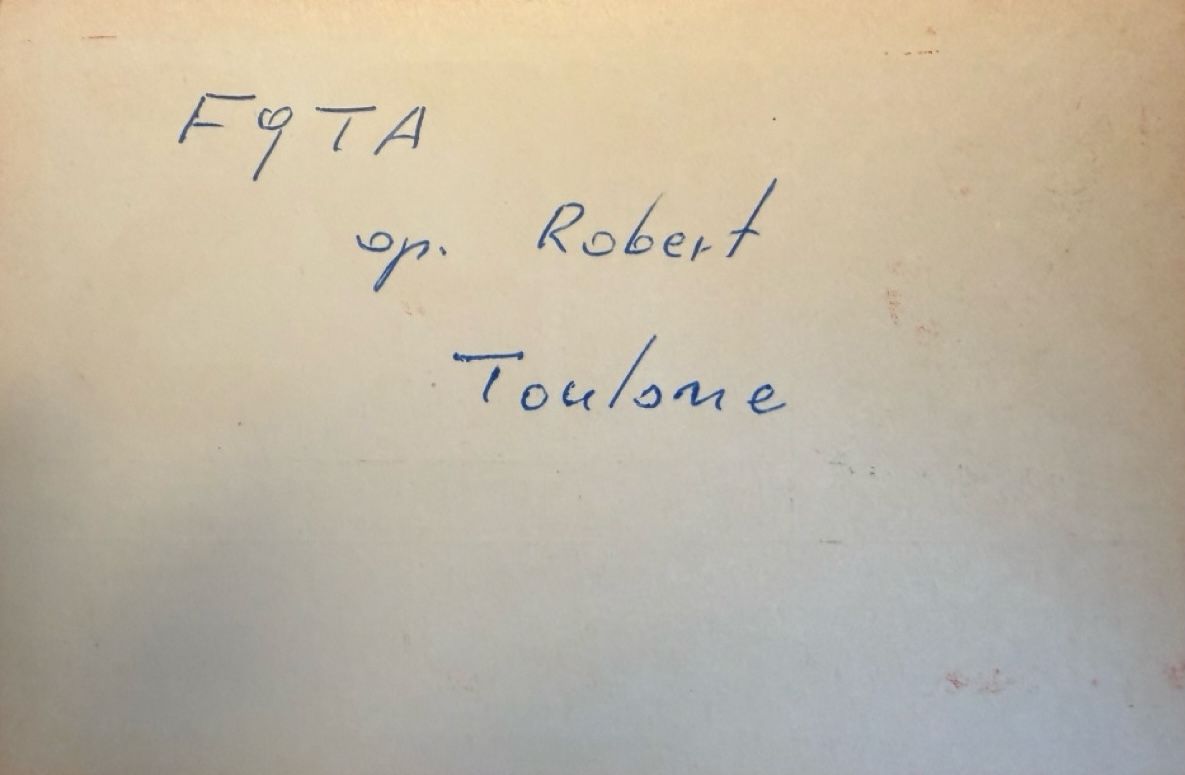 Back of QSL card I1PS