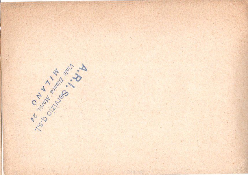 Back of QSL card I1RV