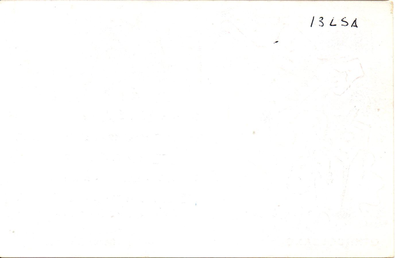 Back of QSL card I1SW