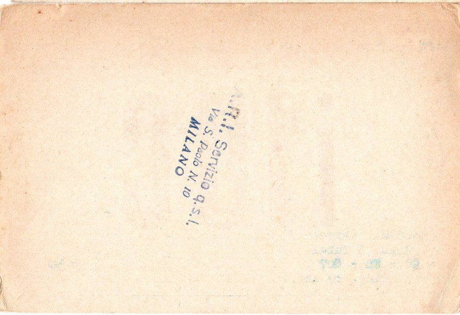 Back of QSL card I1UC