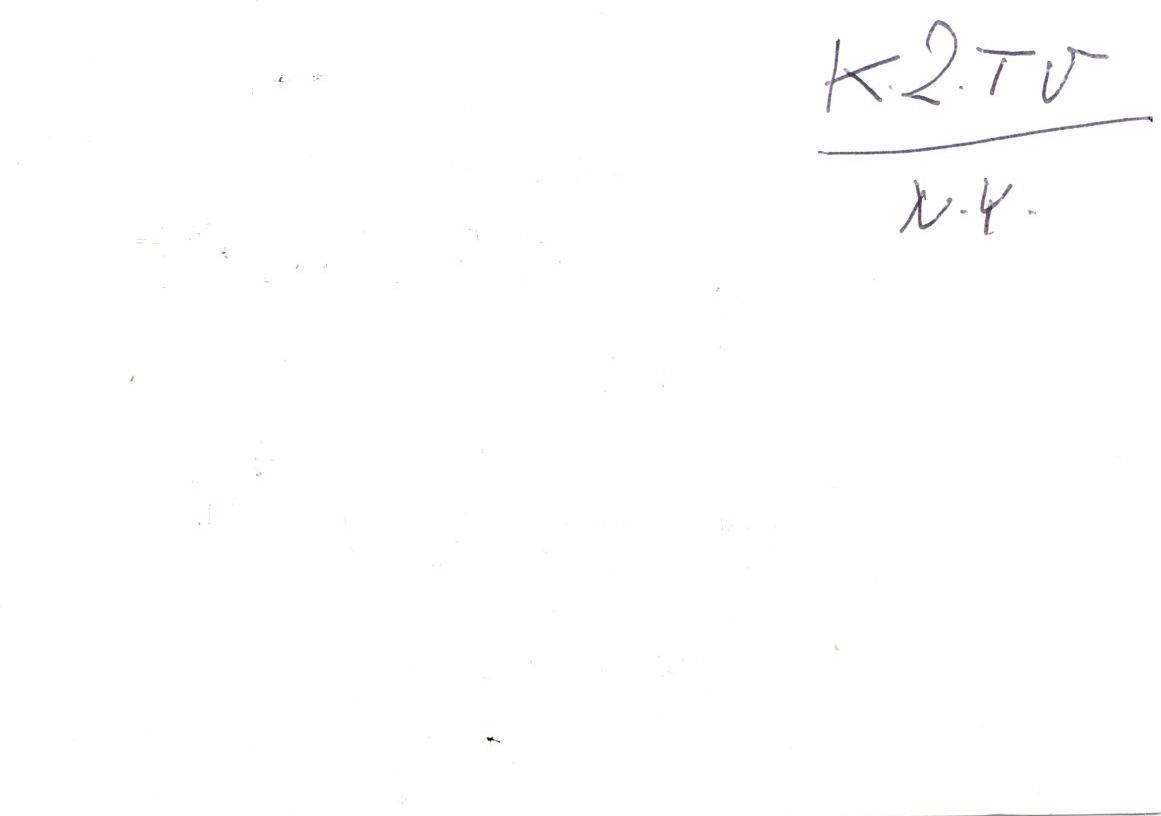 Back of QSL card I5UA